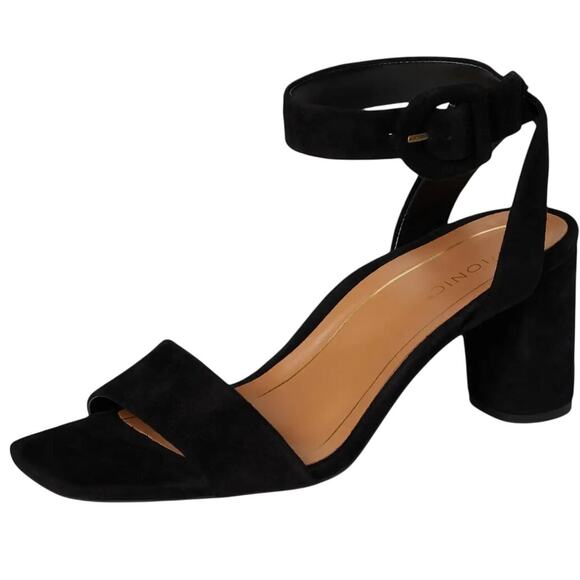 Vionic Shoes - Vionic Womens Zinfandel Heeled Sandals US 10 Wide EU 41 Black Suede NIB